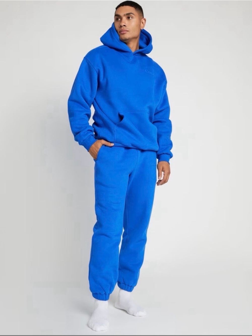 Comfrt Royal Blue Fleece Hoodie - Casual Pullover Sweatshirt